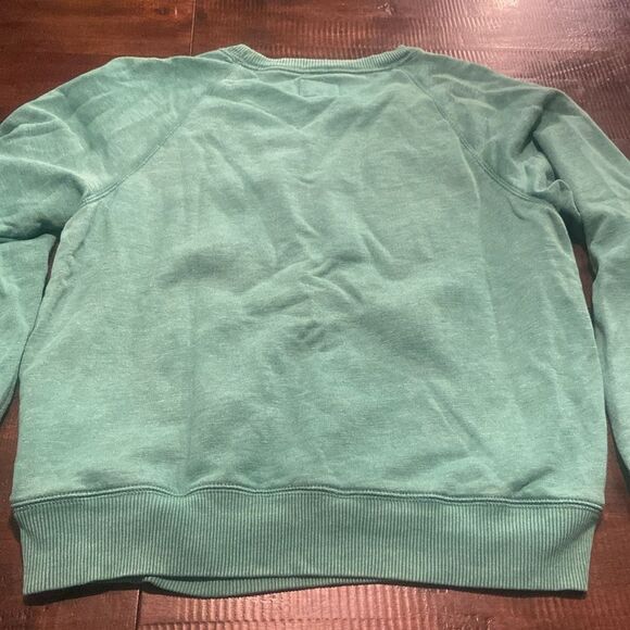 American Eagle Green women’s Sweatshirt with Happiness Embroidered on neckline M - Picture 7 of 8